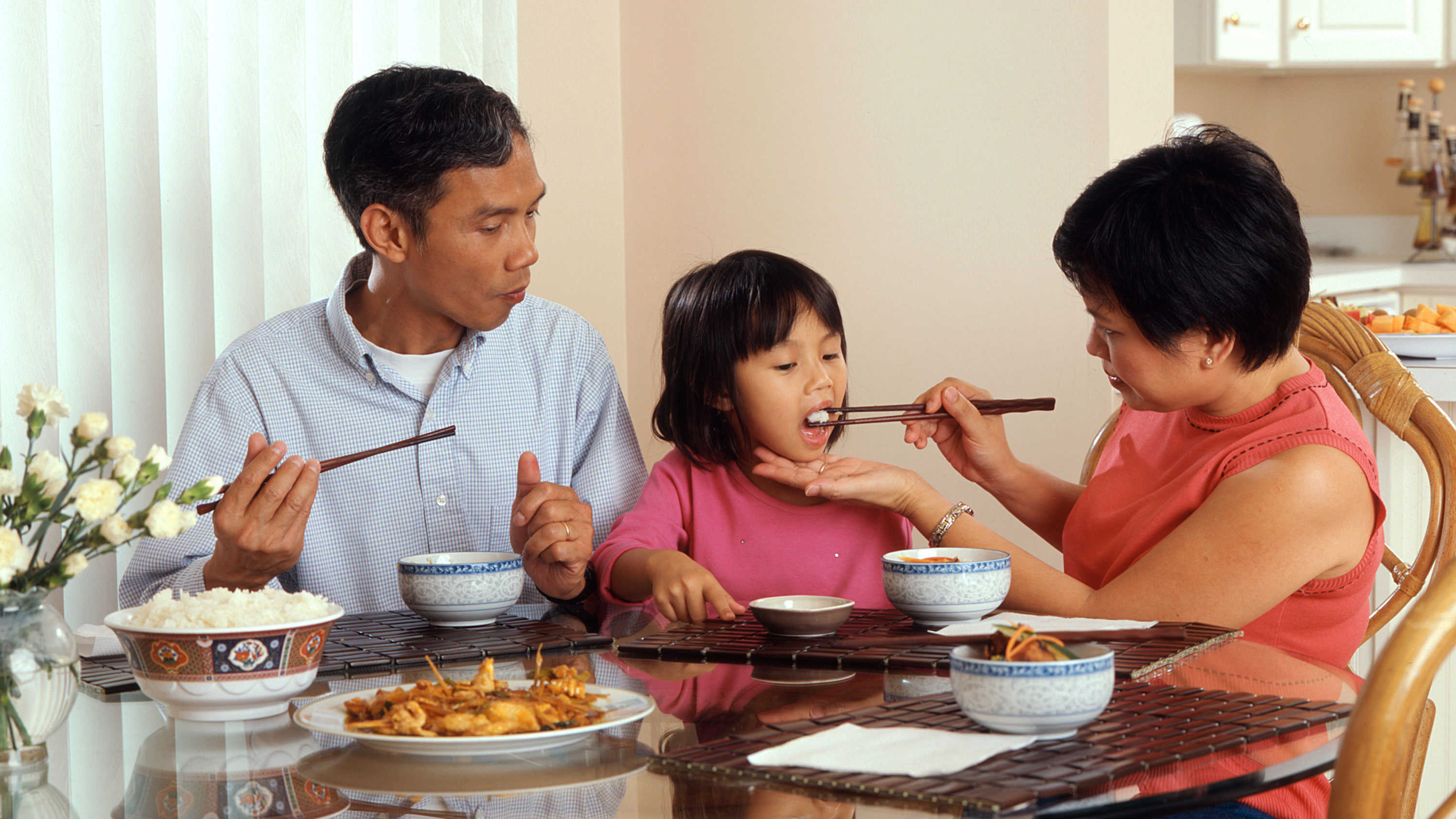 family eating